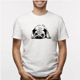 Camisa estampada para hombre  tipo T-shirt Perro Pug