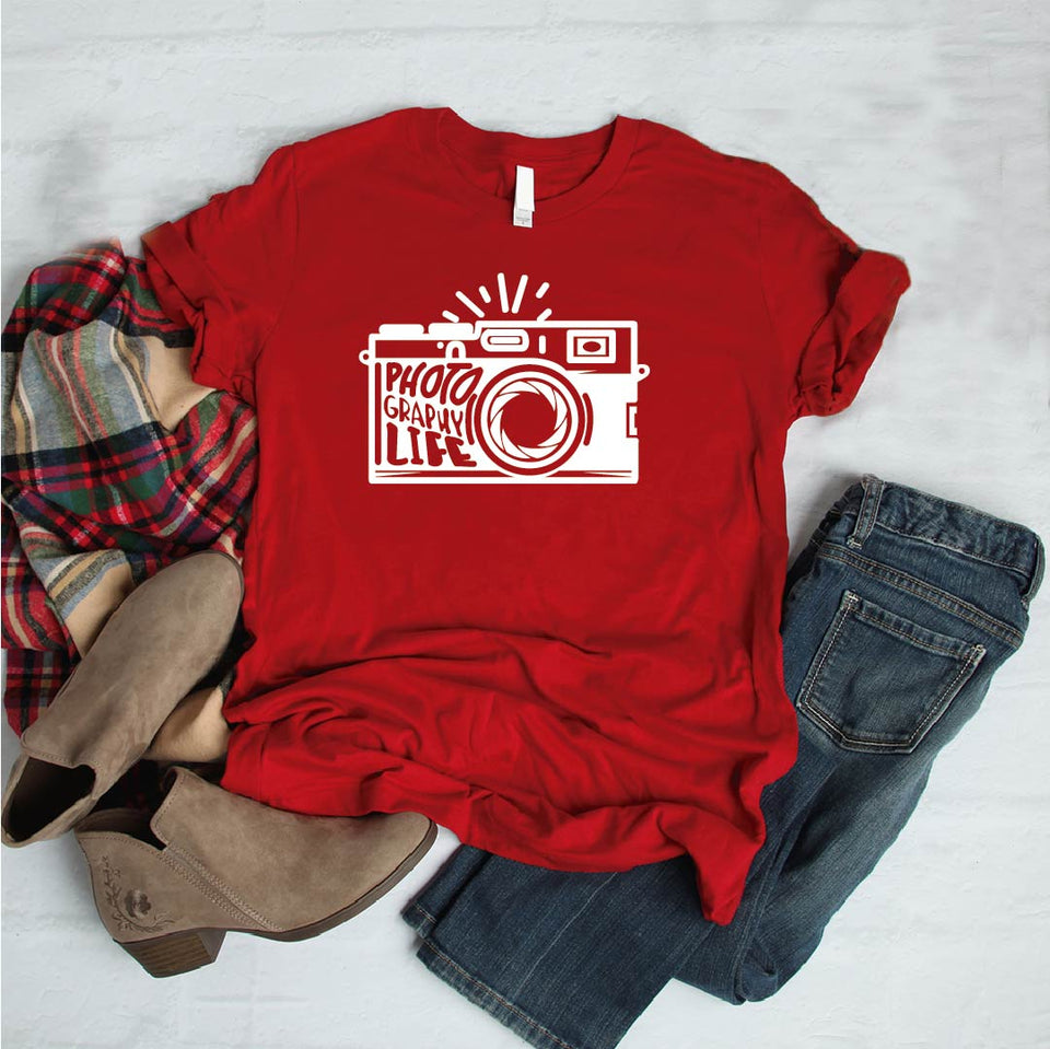Camisa estampada tipo T- shirt PHOTOGRAPHY LIFE
