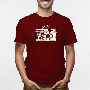 Camisa estampada tipo T- shirt PHOTOGRAPHY LIFE (HOMBRE)