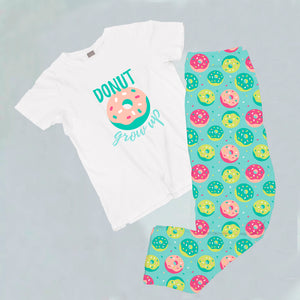 Pijama estampada de pantalón Largo Donut Grow Up
