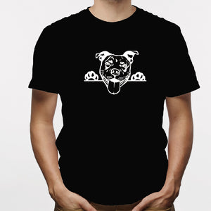 Camisa estampada para hombre  tipo T-shirt Pitbull