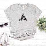 Camisa estampada tipo T- shirt Planta en Triangulo