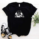 Camisa estampada tipo T- shirt Perro Pug