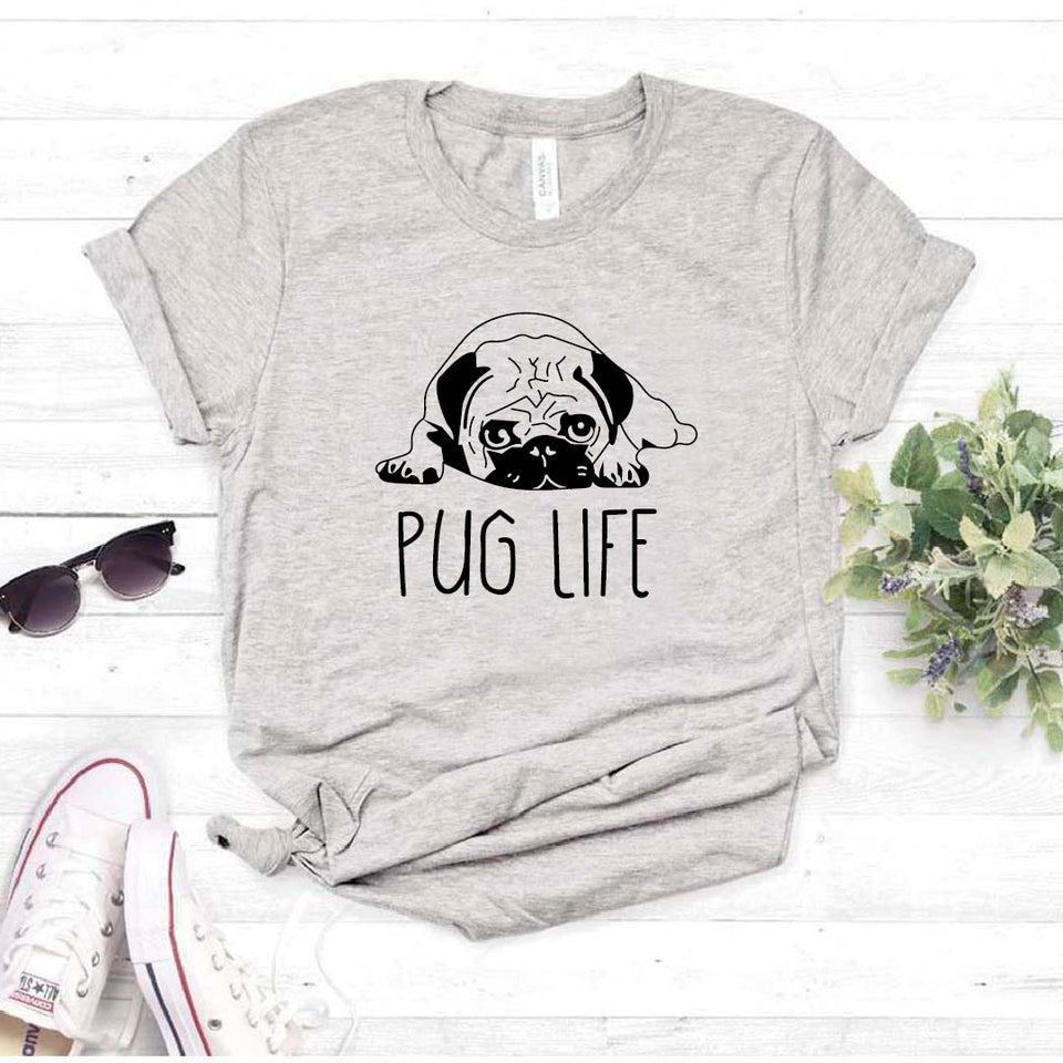 Camisetas estampada tipo T-shirt  PUG LIFE