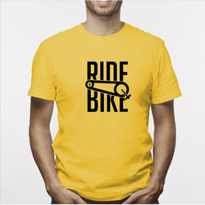 Camisa estampada para hombre  tipo T-shirt RIDE A BIKE CABALLERO
