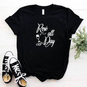 Camisa estampada tipo T- shirt rose all day