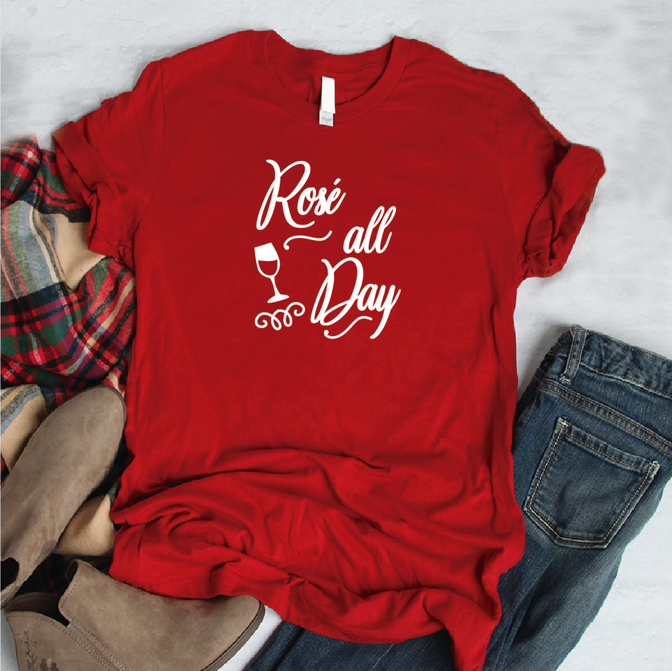 Camisa estampada tipo T- shirt rose all day