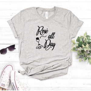 Camisa estampada tipo T- shirt rose all day