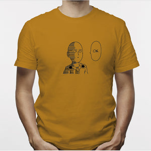 Camisa estampada para hombre  tipo T-shirt SAITAMA OK ONE PUNCH MAN