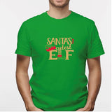 Camisa estampada para hombre  tipo T-shirt (NAVIDAD) santa´s cutest elf