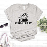 Camisa estampada  tipo T-shirt sleep enthusiast