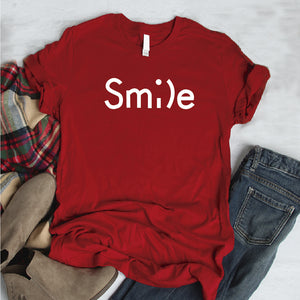 Camisa estampada  tipo T-shirt  SMILE