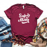 Camisa estampada tipo T- shirt Super mom