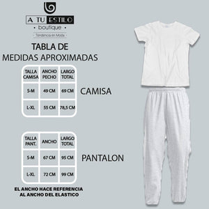Pijama estampada de pantalón Largo (NAVIDAD) happy new year 2022