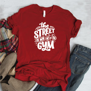 Camisa estampada tipo T- shirt The Street is my Gym (Las calles son mi gimnasio)