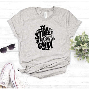 Camisa estampada tipo T- shirt The Street is my Gym (Las calles son mi gimnasio)