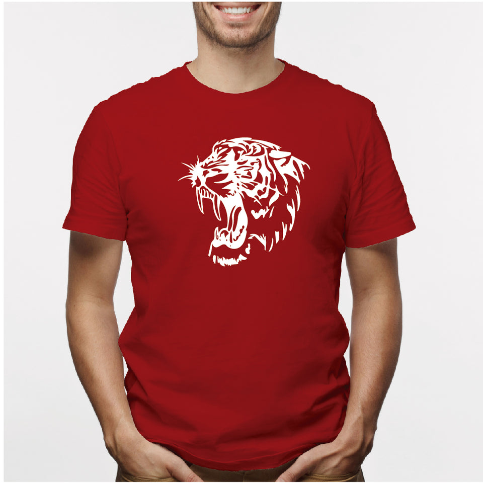 Camisa estampada para hombre  tipo T-shirt Tigre Rugiendo