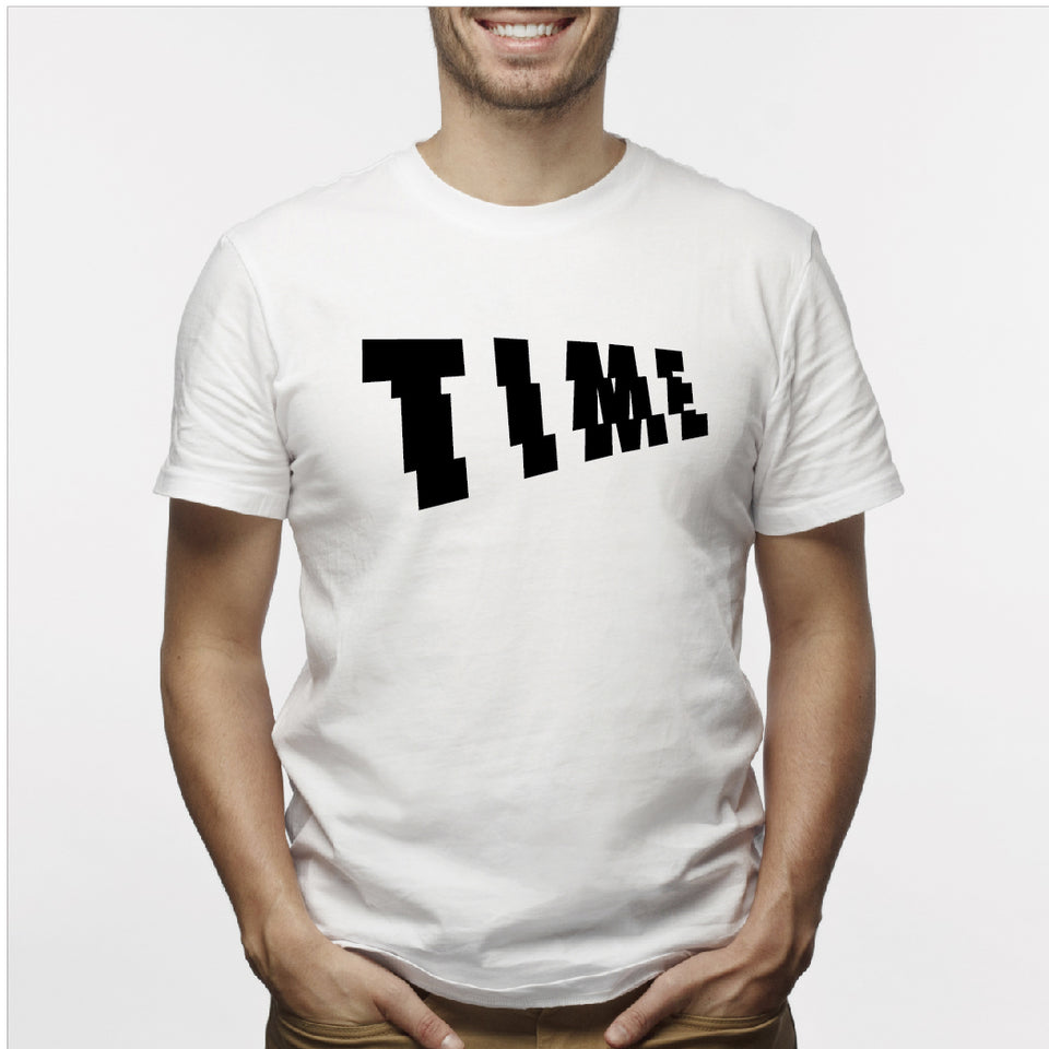 Camisa estampada para hombre  tipo T-shirt Time