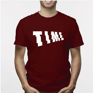 Camisa estampada para hombre  tipo T-shirt Time