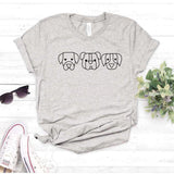 Camisa estampada tipo T- shirt Trio de Perros