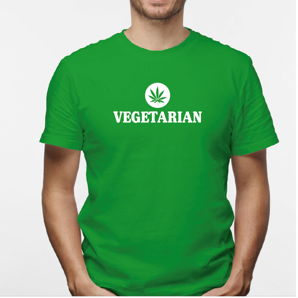 Camisa estampada para hombre  tipo T-shirt vegetarian