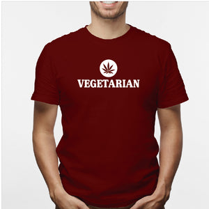 Camisa estampada para hombre  tipo T-shirt vegetarian