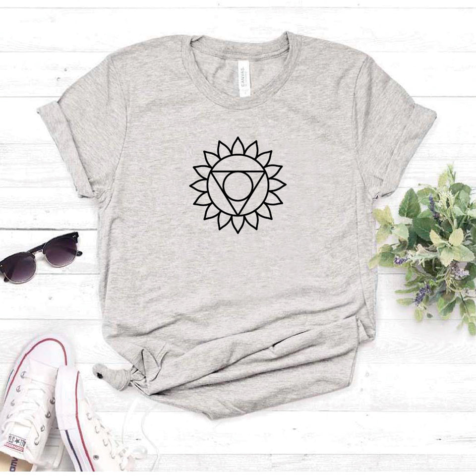 Camisa estampada tipo T- shirt 5 quinto chakra (Vishuddha)