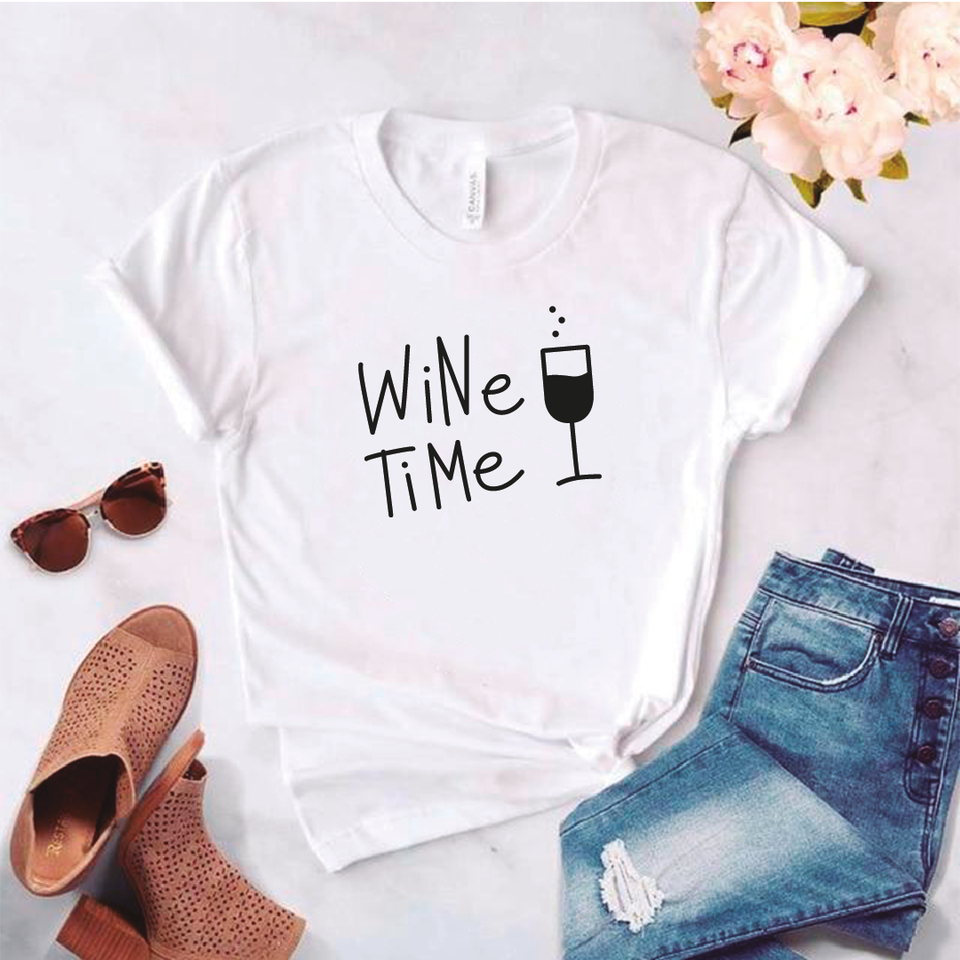 Camisa estampada tipo T- shirt Wine Time