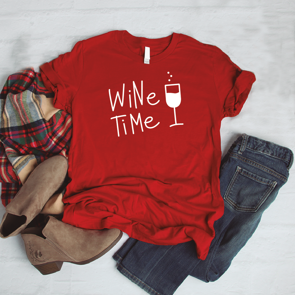 Camisa estampada tipo T- shirt Wine Time