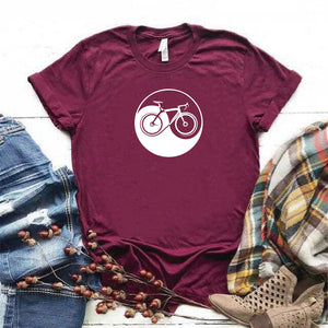 Camisa estampada  tipo T-shirt YING YANG BICICLETA