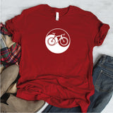 Camisa estampada  tipo T-shirt YING YANG BICICLETA