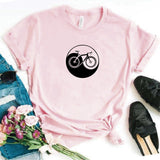 Camisa estampada  tipo T-shirt YING YANG BICICLETA