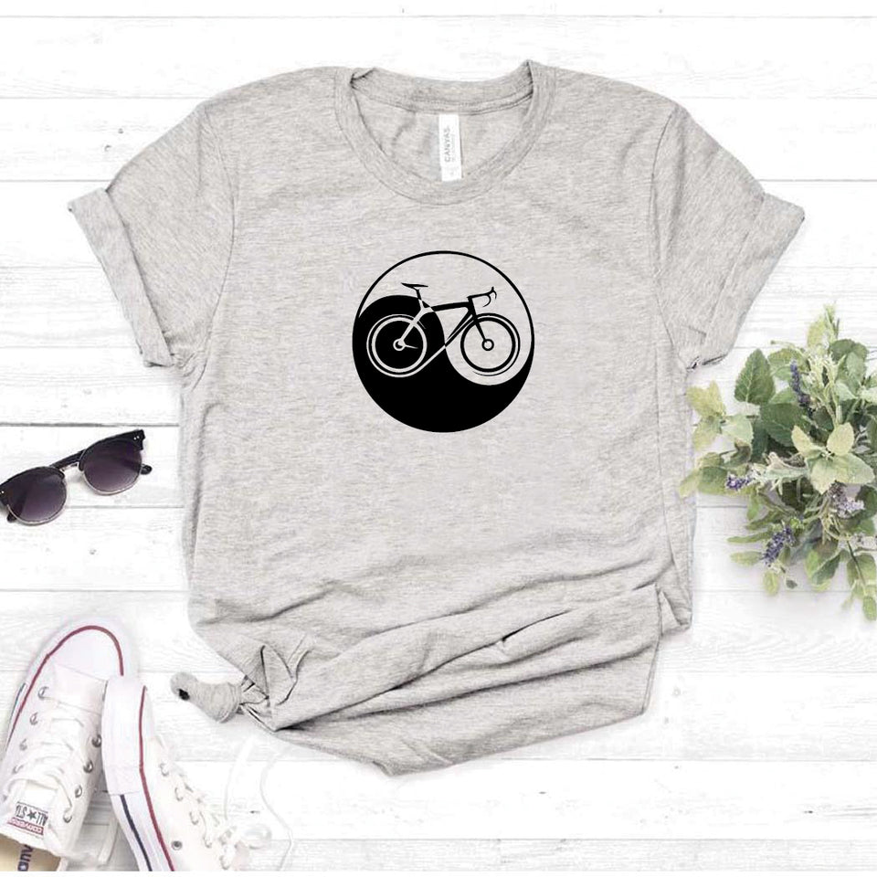 Camisa estampada  tipo T-shirt YING YANG BICICLETA