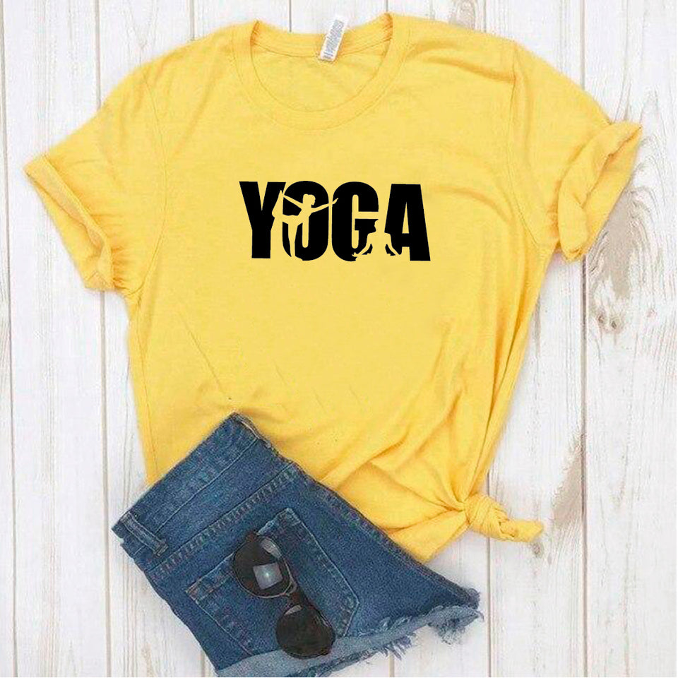 Camisa estampada tipo T- shirt Yoga